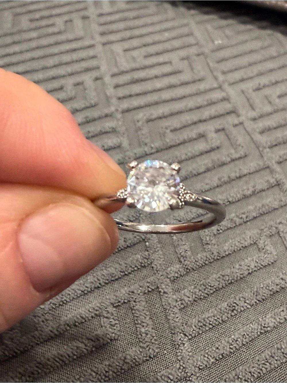 Sterling Silver CZ Ring Set